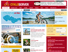 Tablet Screenshot of cykloserver.cz